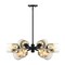 Designers Fountain Gatsby 6-Light Matte Black Mid-Century Modern Geometric Chandelier for Dining Rooms D306M-6CH-MB - alternate 7